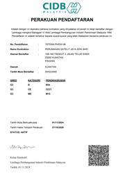 Declaration of Registration